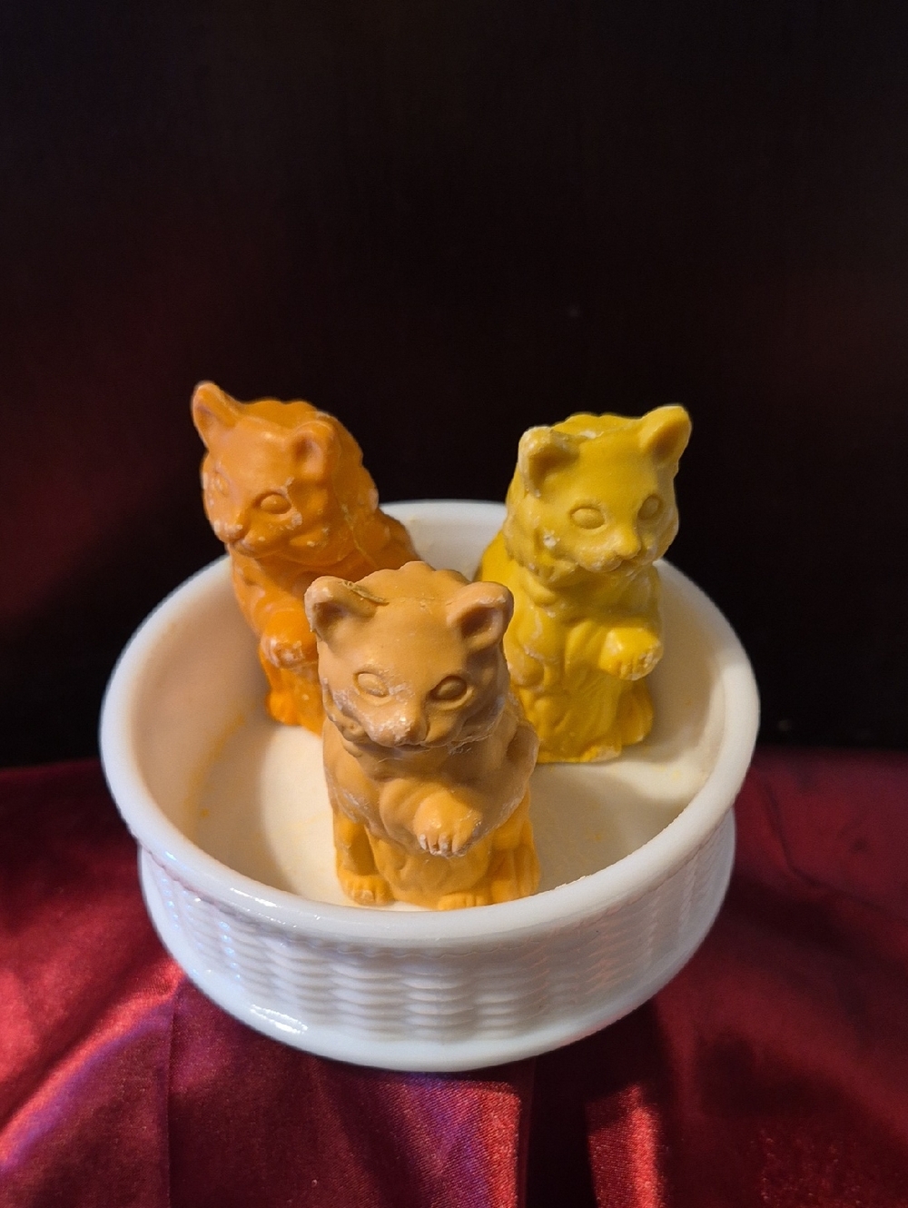 AVON 1970s Vintage 3 KITTENS SOAP DISH 🐈 display collectors piece 🐈 Purrrrfect